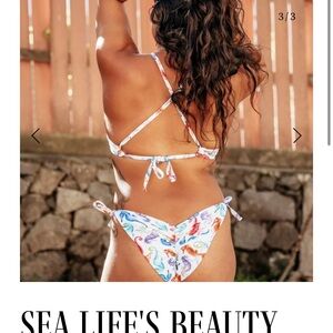 Fused Hawaii aloha bikini bottom NWT and liner